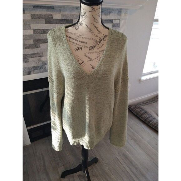 Philosophy extra large light olive green sweater - Picture 3 of 8